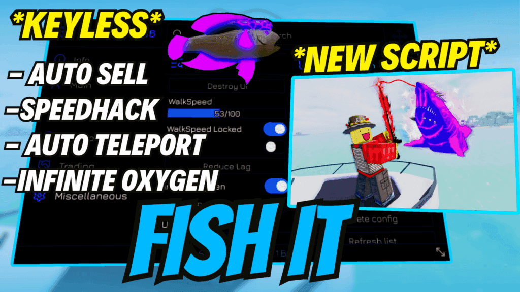 Fish It Script | Keyless, SpeedHack | BloxLord
