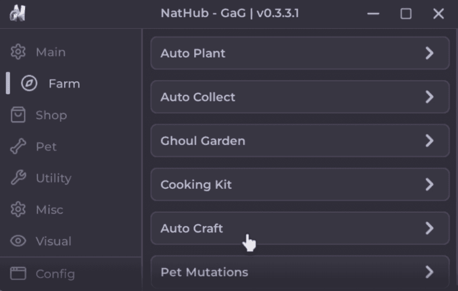 Grow a Garden Nat Hub Script | Pet Boost, Auto Collect